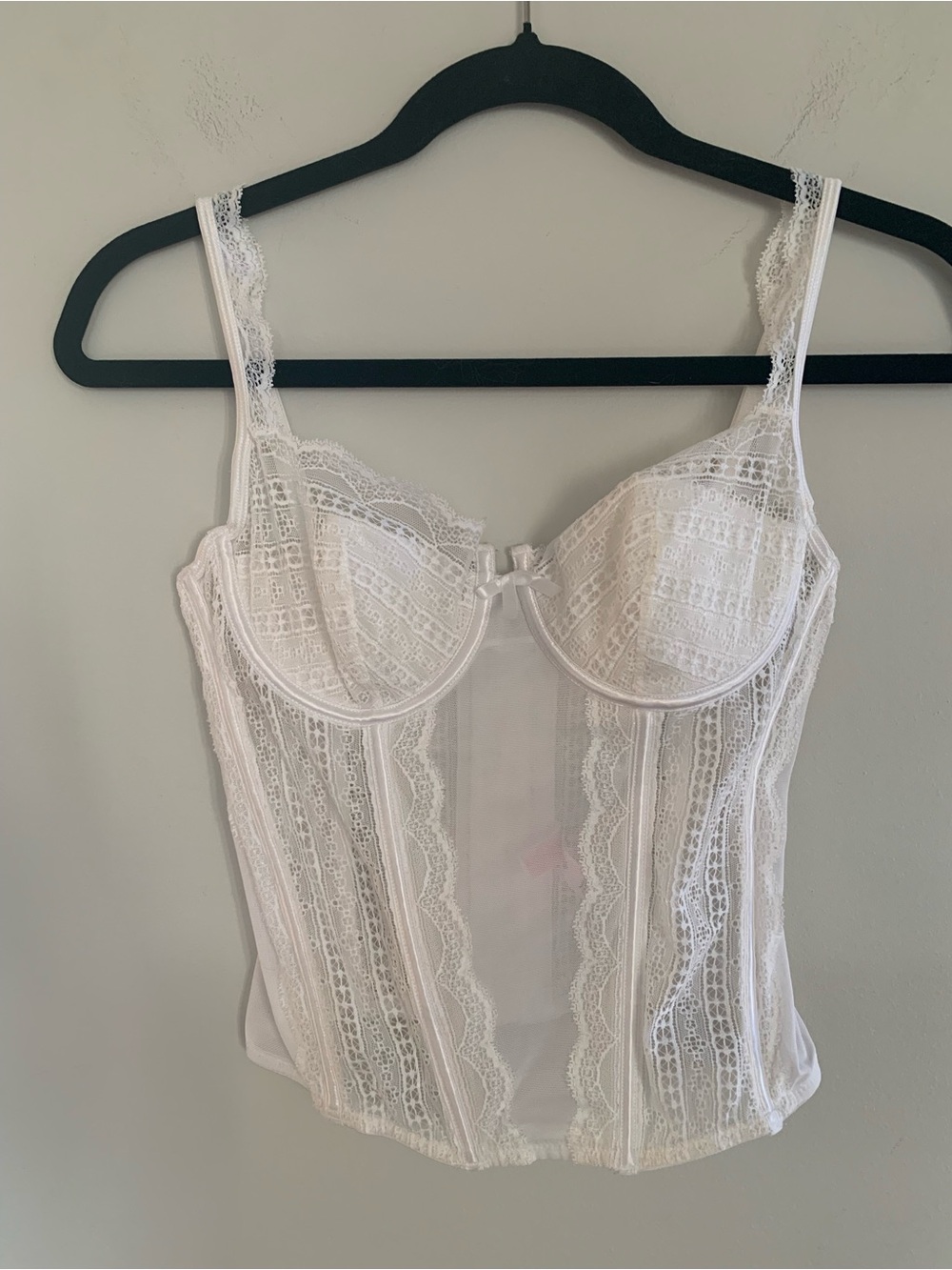 Victoria's Secret White Lace Corset Bustier
